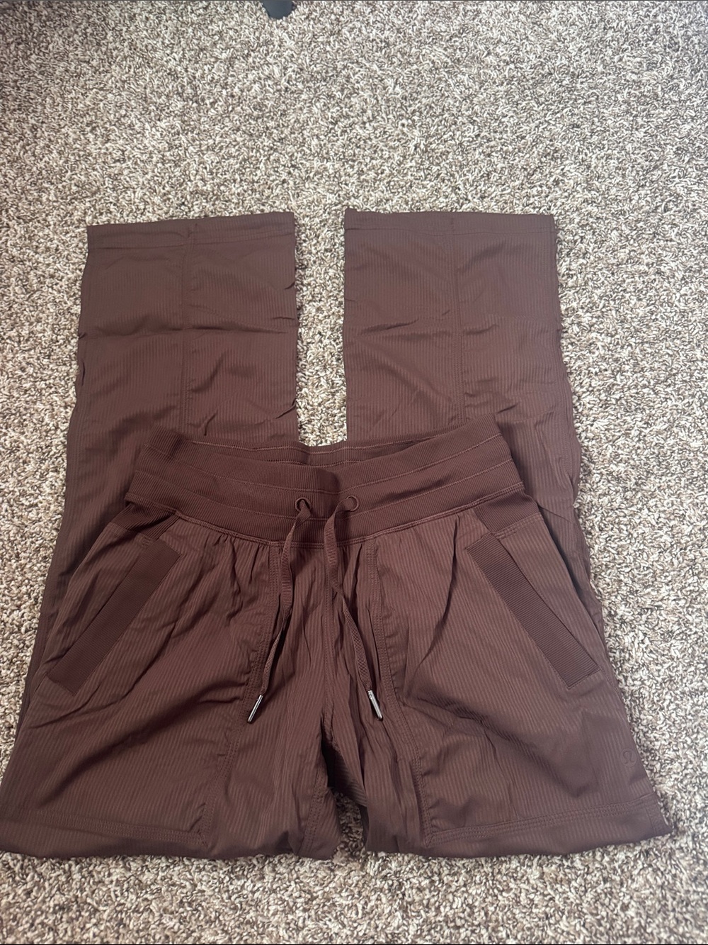 lululemon athletica brown studio pants size 4